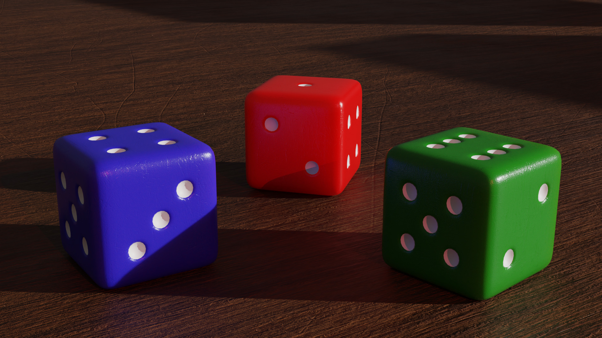 Print-ready dice set