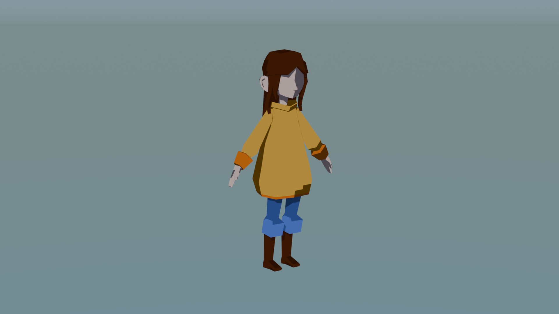 Low poly stylised character